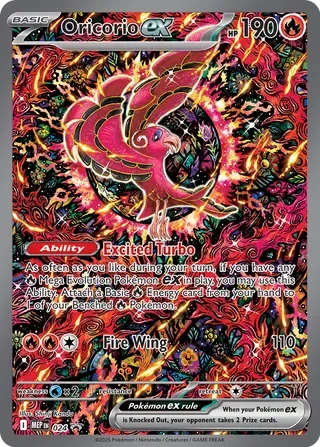 Oricorio ex MEP024 Mega Evolution Promos Pokémon card