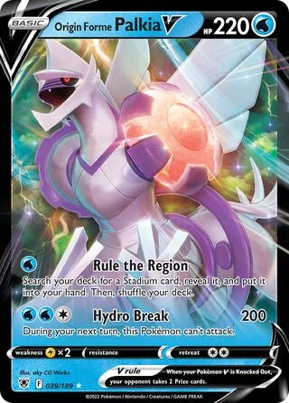 Origin Forme Palkia V 039 Prize Pack Series Three Pokémon card