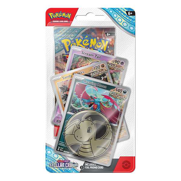 Pokemon TCG: Stellar Crown - Premium Checklane - Roaring Moon