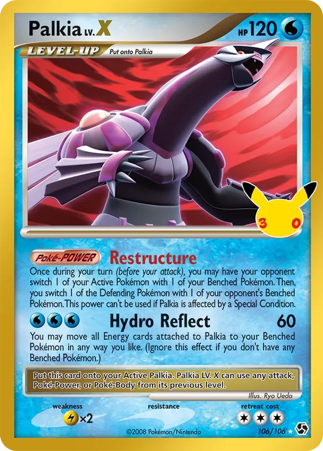 Palkia LV.X 22 30th Celebration: Classic Collection Pokémon card