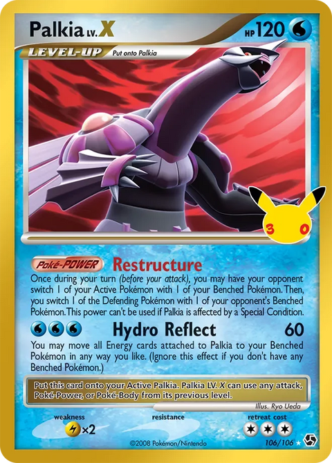 Palkia LV.X 22 30th Celebration: Classic Collection Pokémon card