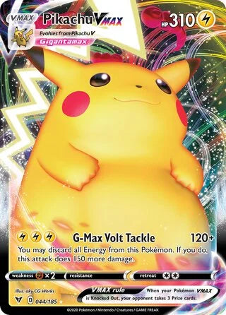 Pikachu VMAX 044 Prize Pack Series One Pokémon card