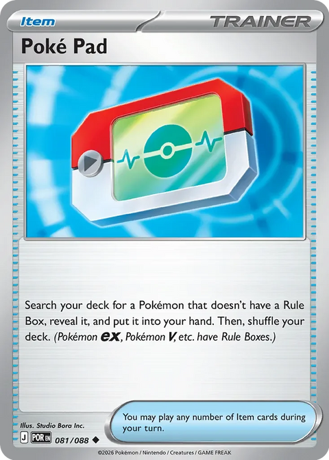 Poké Pad 081 Prize Pack Series Nine Pokémon card