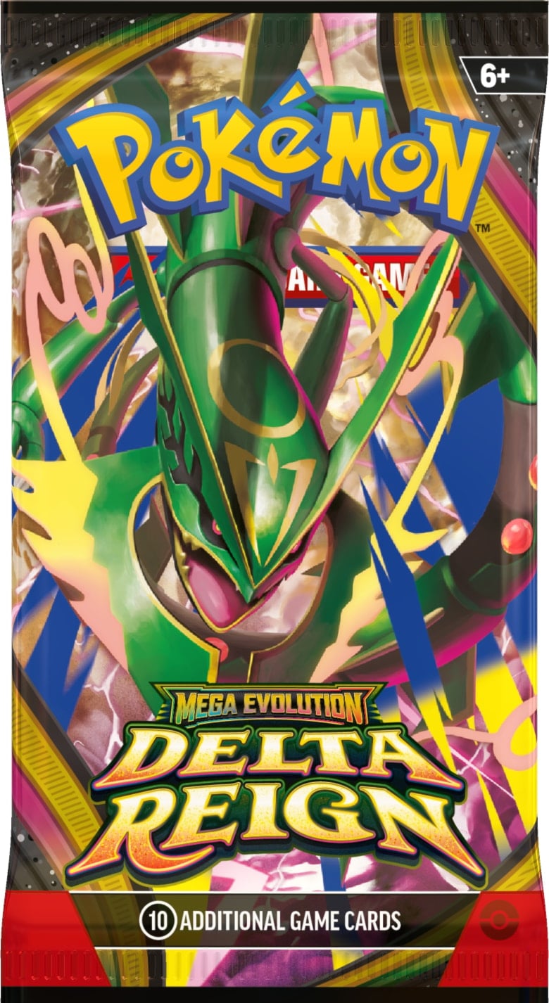 Pokémon TCG Mega Evolution: Delta Reign booster pack (Mega Rayquaza artwork)