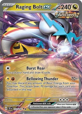 Raging Bolt ex 123 Prize Pack Series Five Pokémon card
