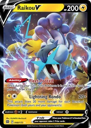 Raikou V 048 Prize Pack Series Two Pokémon card