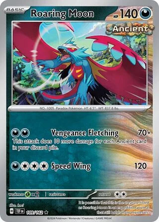 Roaring Moon 109 Prize Pack Series Five Pokémon card