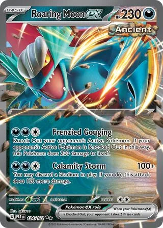 Roaring Moon ex 124 Prize Pack Series Five Pokémon card