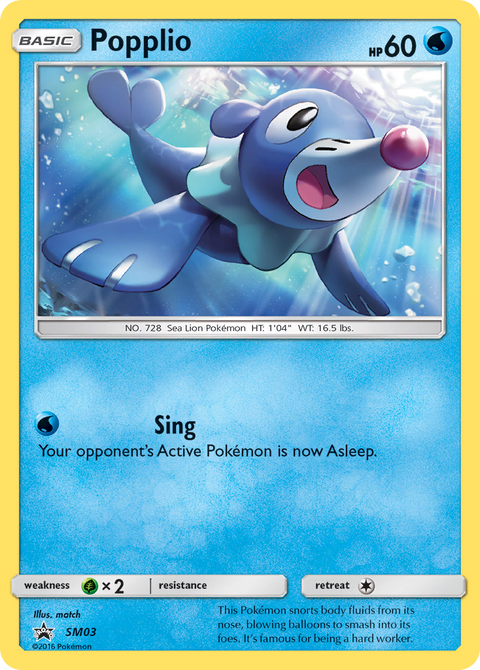 Popplio SM03 SM Black Star Promos Pokémon card