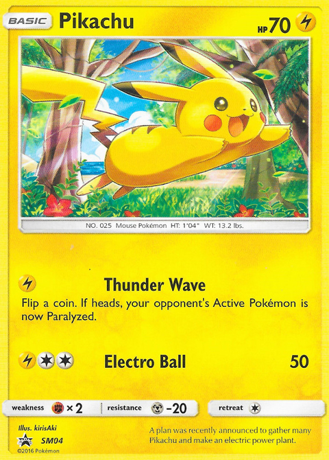 Pikachu SM04 SM Black Star Promos Pokémon card