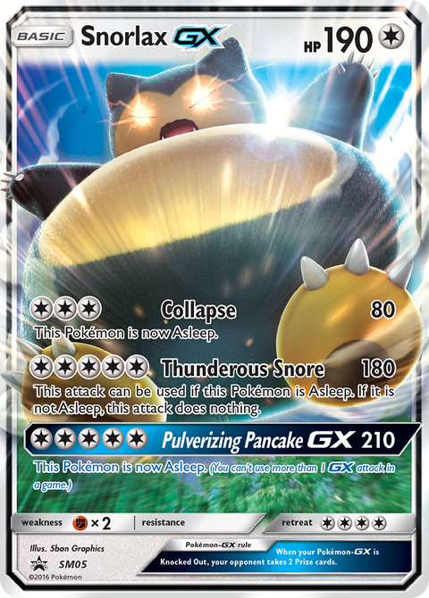 Snorlax-GX SM05 SM Black Star Promos Pokémon card