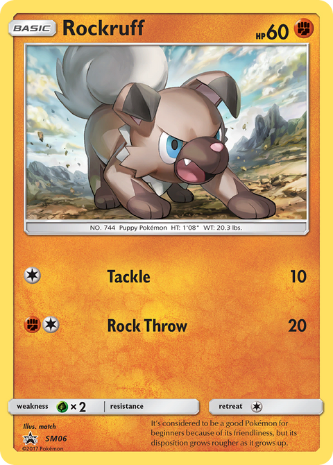 Rockruff SM06 SM Black Star Promos Pokémon card