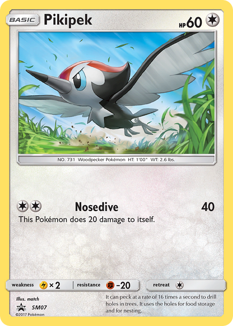 Pikipek SM07 SM Black Star Promos Pokémon card