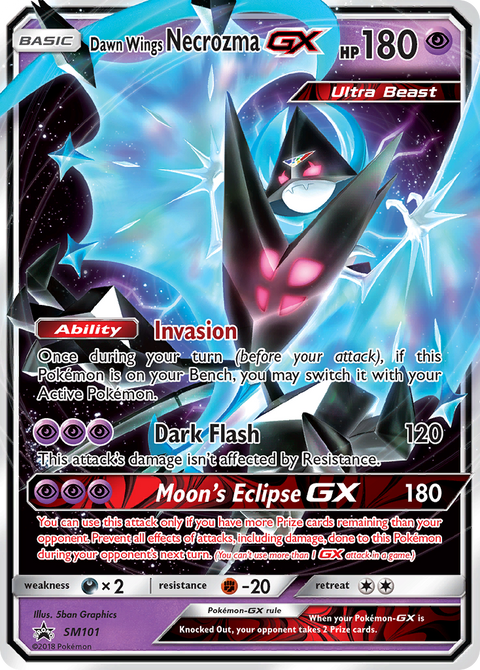 Dawn Wings Necrozma-GX SM101 SM Black Star Promos Pokémon card