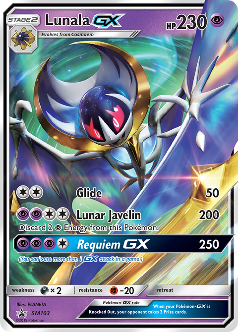 Lunala-GX SM103 SM Black Star Promos Pokémon card