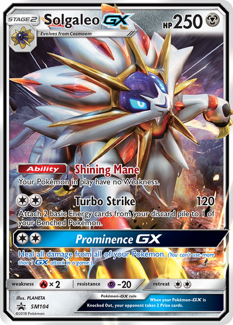 Solgaleo-GX SM104 SM Black Star Promos Pokémon card