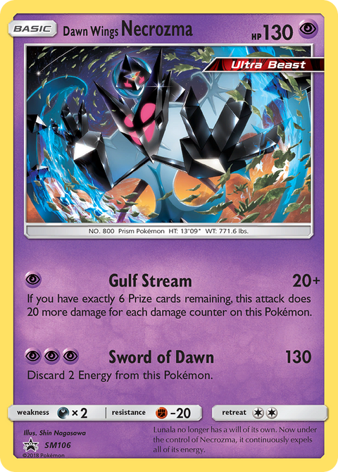 Dawn Wings Necrozma SM106 SM Black Star Promos Pokémon card