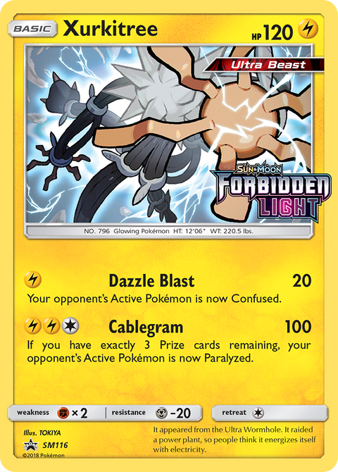 Xurkitree SM116 SM Black Star Promos Pokémon card