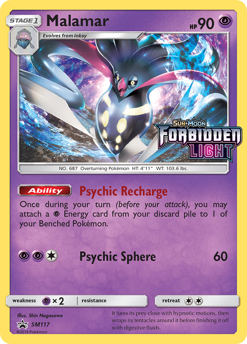 Malamar SM117 SM Black Star Promos Pokémon card