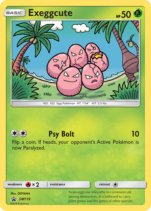 Exeggcute SM119 SM Black Star Promos Pokémon card