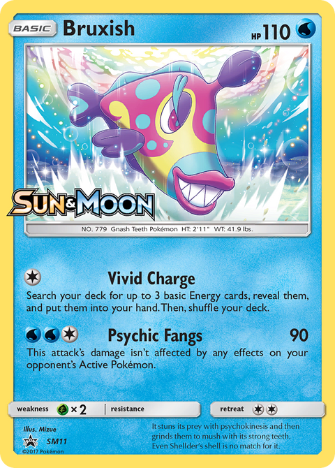 Bruxish SM11 SM Black Star Promos Pokémon card