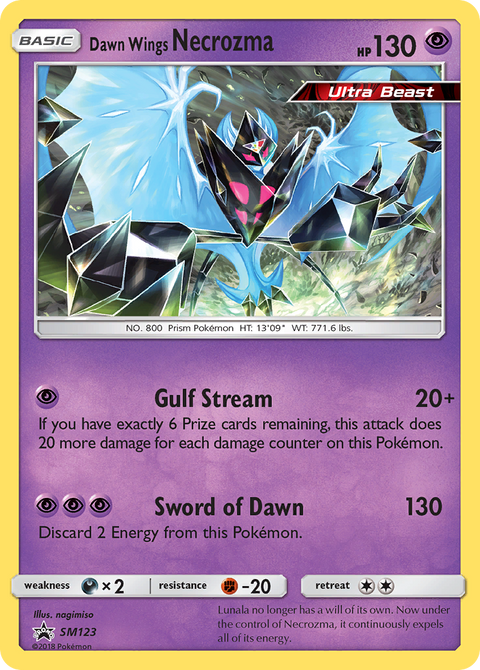 Dawn Wings Necrozma SM123 SM Black Star Promos Pokémon card