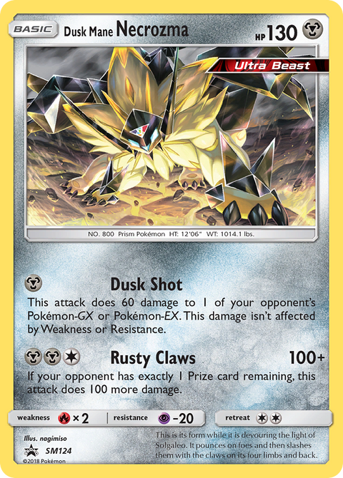 Dusk Mane Necrozma SM124 SM Black Star Promos Pokémon card