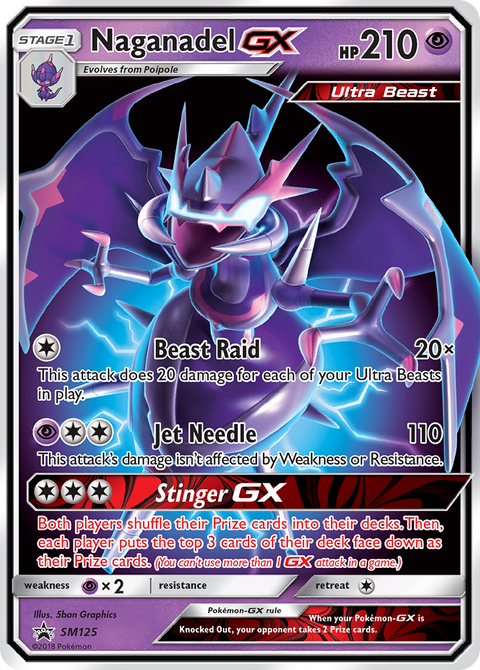 Naganadel-GX SM125 SM Black Star Promos Pokémon card