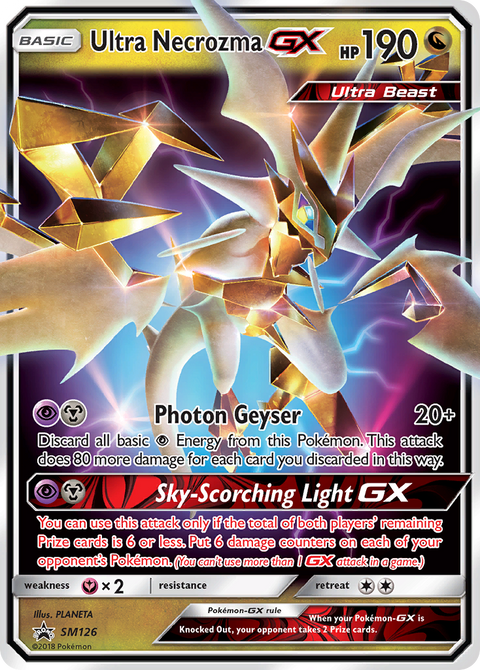 Ultra Necrozma-GX SM126 SM Black Star Promos Pokémon card