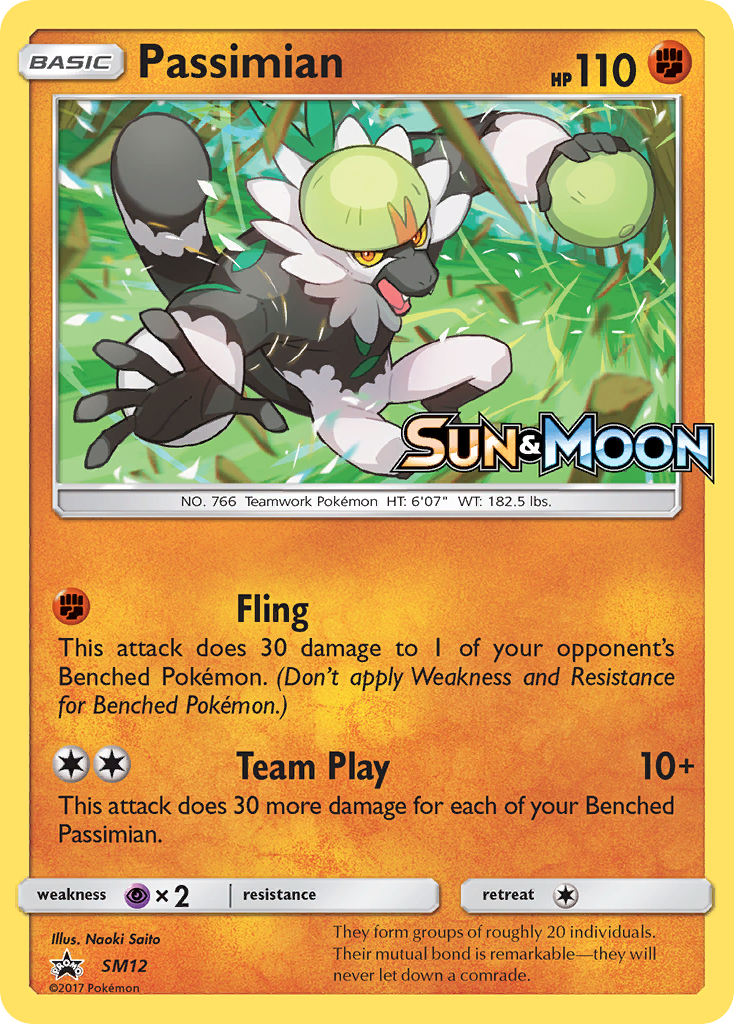 Passimian SM12 SM Black Star Promos Pokémon card