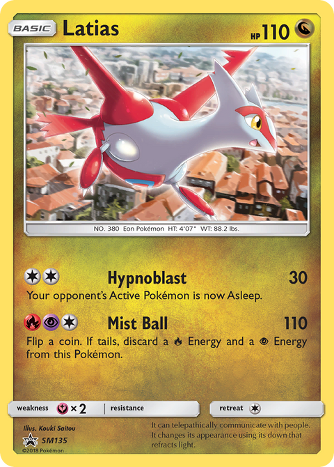 Latias SM135 SM Black Star Promos Pokémon card