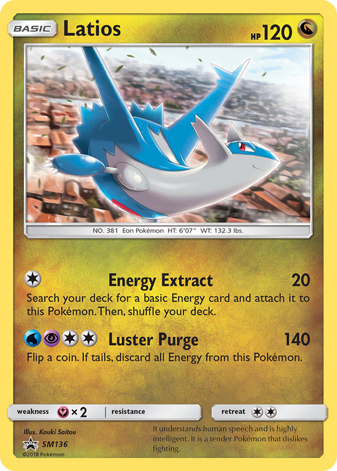 Latios SM136 SM Black Star Promos Pokémon card