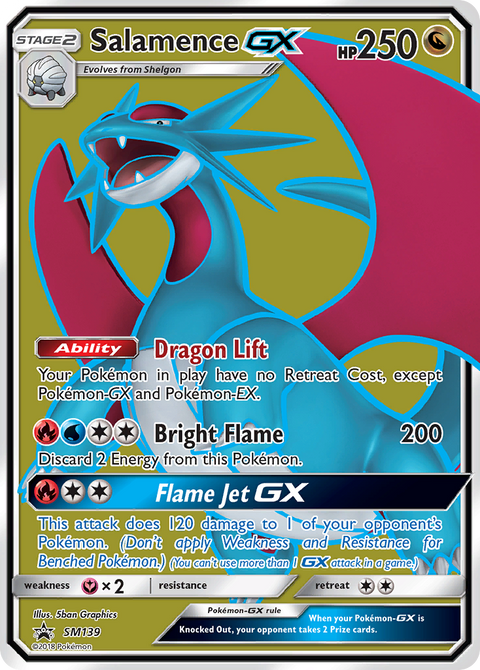 Salamence-GX SM139 SM Black Star Promos Pokémon card