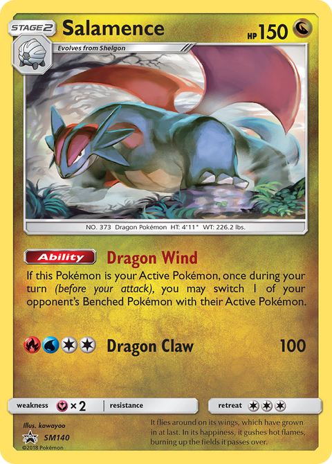 Salamence SM140 SM Black Star Promos Pokémon card