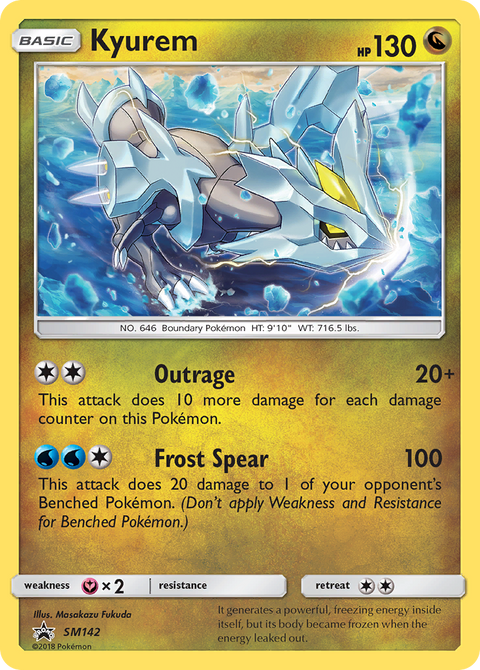 Kyurem SM142 SM Black Star Promos Pokémon card