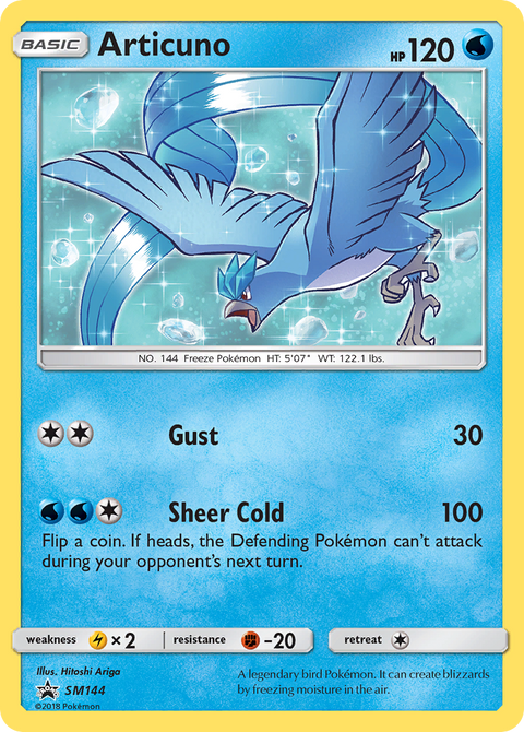 Articuno SM144 SM Black Star Promos Pokémon card