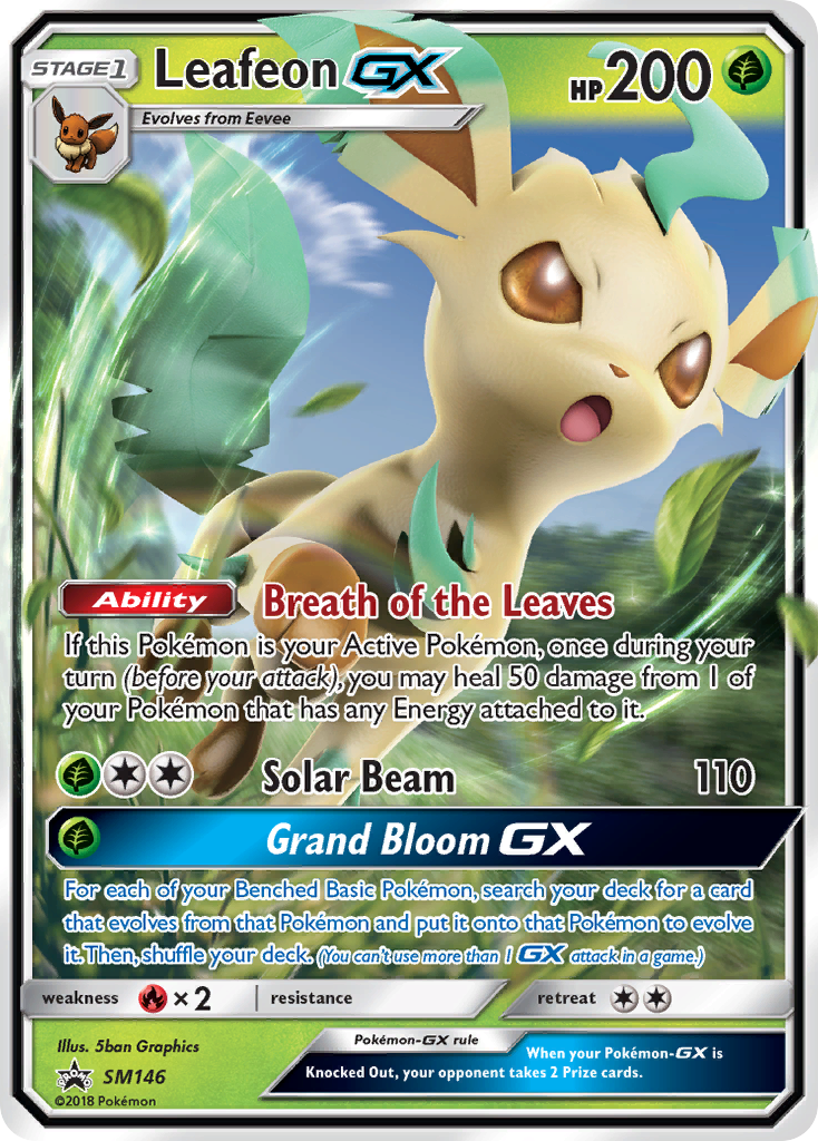 Leafeon-GX SM146 SM Black Star Promos Pokémon card