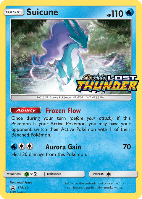 Suicune SM149 SM Black Star Promos Pokémon card