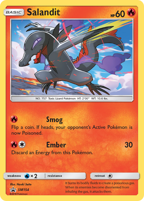 Salandit SM154 SM Black Star Promos Pokémon card