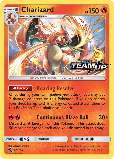 Charizard SM158 SM Black Star Promos Pokémon card