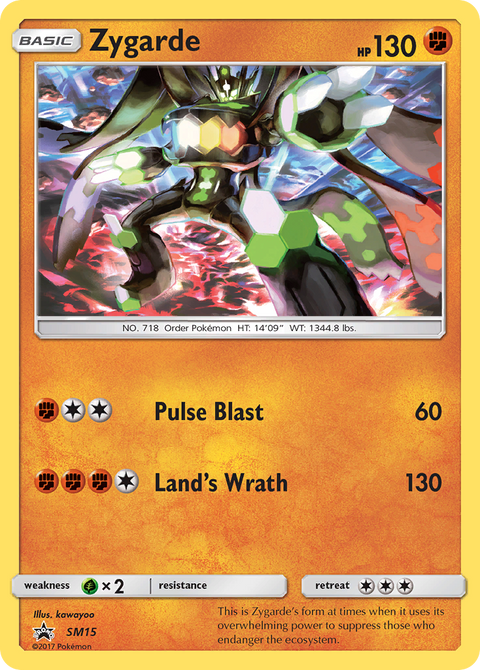 Zygarde SM15 SM Black Star Promos Pokémon card