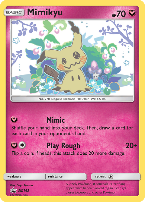 Mimikyu SM163 SM Black Star Promos Pokémon card