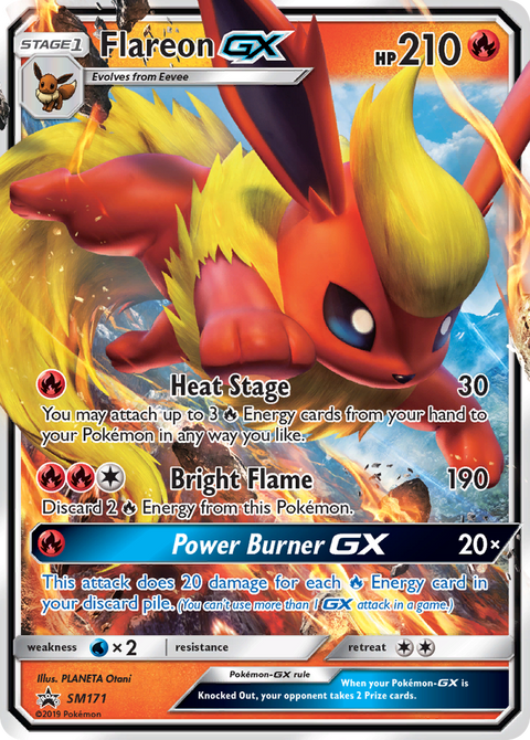Flareon-GX SM171 SM Black Star Promos Pokémon card