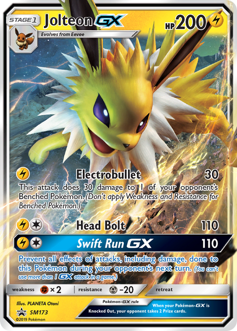 Jolteon-GX SM173 SM Black Star Promos Pokémon card