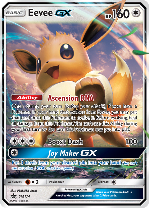 Eevee-GX SM174 SM Black Star Promos Pokémon card