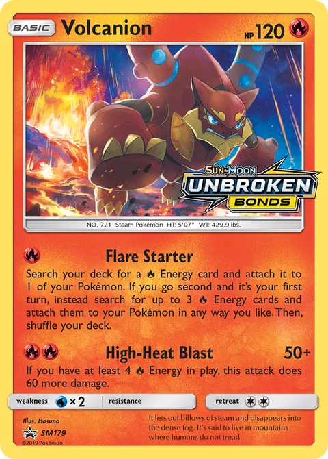 Volcanion SM179 SM Black Star Promos Pokémon card