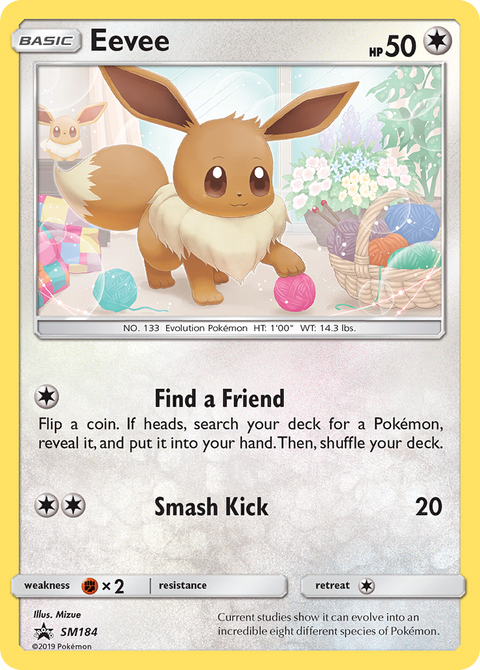 Eevee SM184 SM Black Star Promos Pokémon card