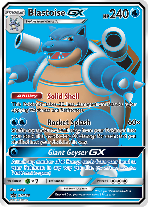 Blastoise-GX SM189 SM Black Star Promos Pokémon card