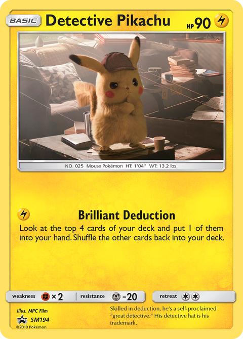 Detective Pikachu SM194 SM Black Star Promos Pokémon card