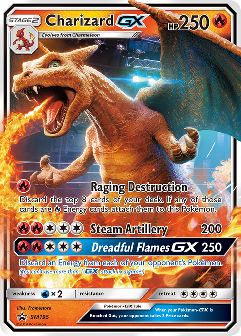 Charizard-GX SM195 SM Black Star Promos Pokémon card